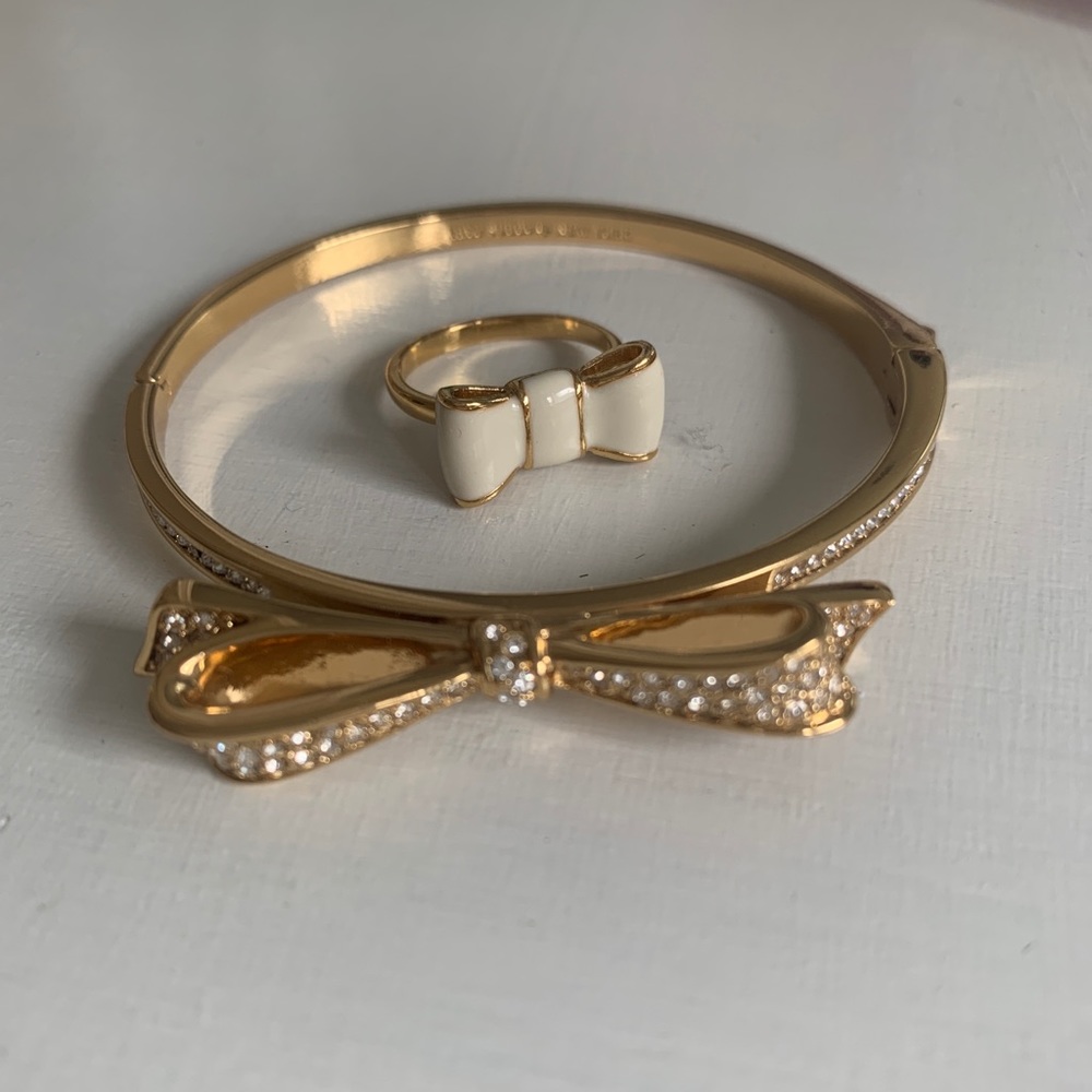 Kate Spade bow ring & bracelet